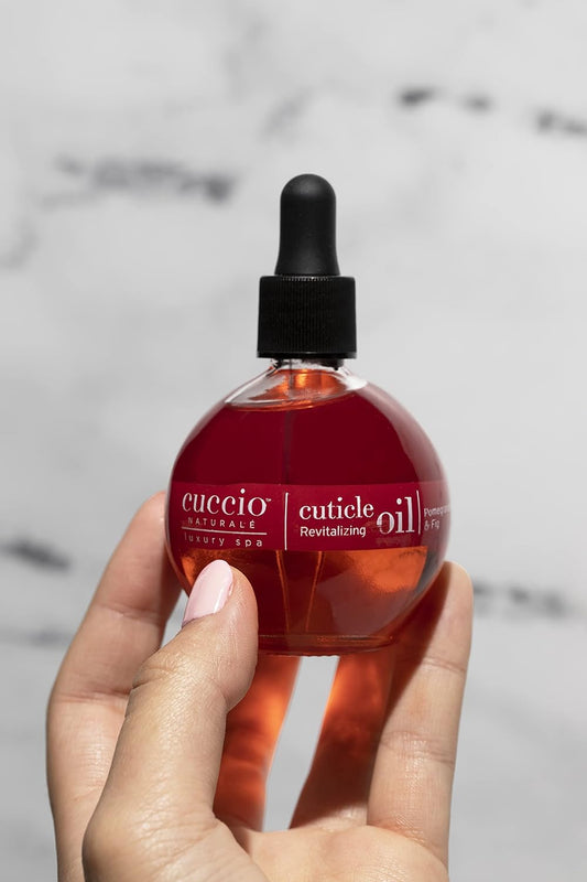 Cuccio Naturale Revitalizing- Hydrating Oil For Repaired Cuticles Overnight - Remedy For Damaged Skin And Thin Nails - Paraben /Cruelty-Free Formula - Pomegranate and Fig - 2.5 Oz
