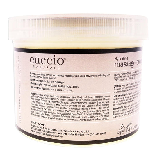 Cuccio Massage Cream, Milk and Honey, 26 Ounce