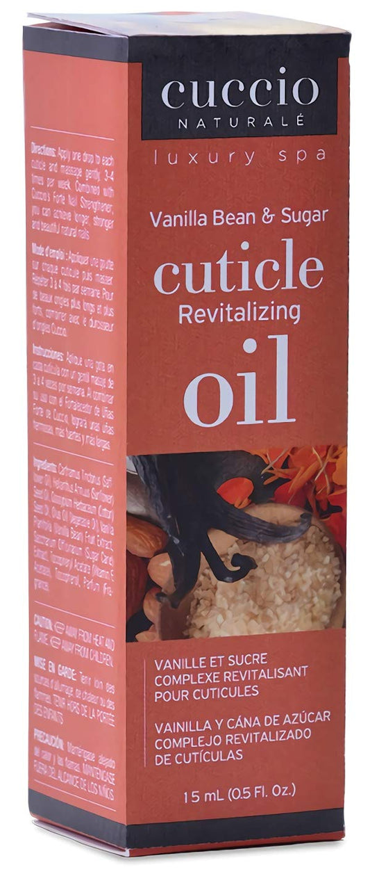 Cuccio Naturale Revitalizing - Hydrating Oil to Repair Cuticles Overnight- Remedy For Damaged And Thin Nails - Paraben And Cruelty Free - Vanilla Bean And Sugar 0.5 Oz