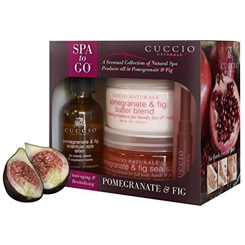 Cuccio 4 Piece Spa To Go Kit, Pomegranate And Fig