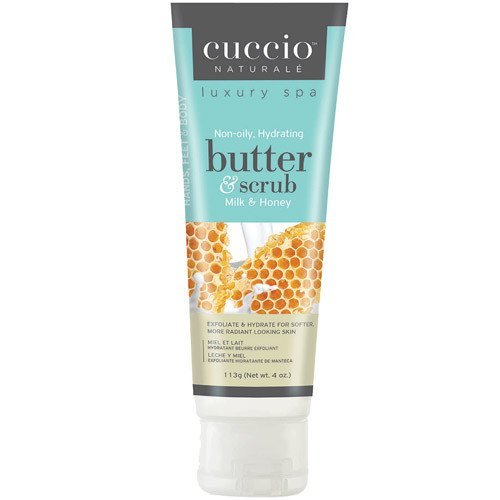 Cuccio Non-Oily Hydrating Butter Moisturizer & Scrub Milk & Honey| Intense Moisturizer & Scrub| 24 Hour Hydration| Made in USA