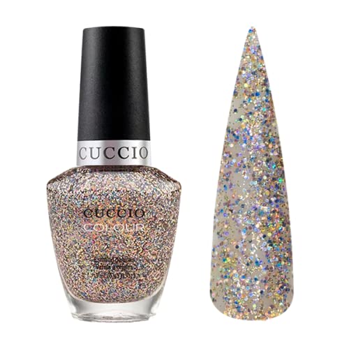 Cuccio Bean There Done That! | Glitter Nail Polish | 13ml | Long Lasting, Glossy, Vegan | Paraben Free | No Yellowing | FREE from Harmful Chemicals
