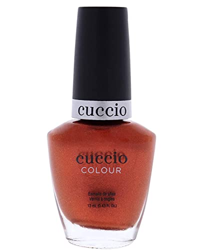 Cuccio Colour Nail Polish - Rio Carnival - Nail Lacquer for Manicures & Pedicures, Full Coverage - Quick Drying, Long Lasting, High Shine - Cruelty, Gluten, Formaldehyde & 10 Free - 0.43 oz, Red, 6022
