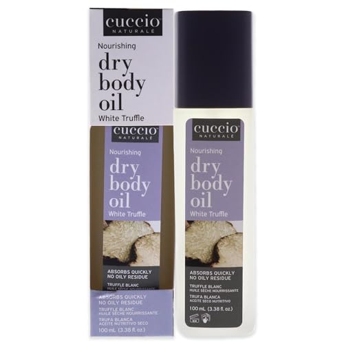 Cuccio Naturale Hydrating Dry Body Oil- Renewing Scented Body Oil-Moisturizing Therapy For Dry Skin Repair- Paraben Free With All Natural Ingredients- Pomegranate And Fig- 100ml (White Truffle)