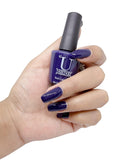 U Shine Hello Captain! |Blue Black Glossy |11ml |No Paraben, Nail Yellowing, Chipping, Cracking & Long Wear | Vegan & FREE from Harmful Chemicals