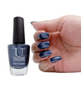 U Shine Wear my Denim |Navy Blue Shimmer |11ml |No Paraben, Nail Yellowing, Chipping, Cracking & Long Wear | Vegan & FREE from Harmful Chemicals