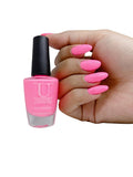 U Shine Flouroscent Pink |Pink Crème |11ml |No Paraben, Nail Yellowing, Chipping, Cracking & Long Wear | Vegan & FREE from Harmful Chemicals