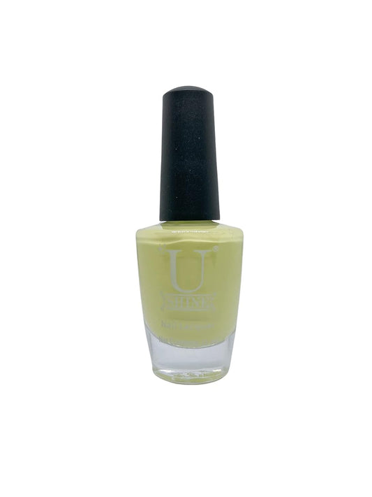 U Shine Fluroscent Slippers |Lime Green Pastel |11ml |No Paraben, Nail Yellowing, Chipping, Cracking & Long Wear | Vegan & FREE from Harmful Chemicals