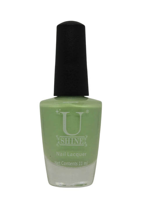 U Shine Cool my Soul |Jade Green Pastel |11ml |No Paraben, Nail Yellowing, Chipping, Cracking & Long Wear | Vegan & FREE from Harmful Chemicals