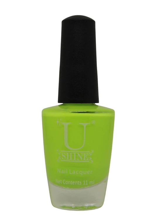 U Shine I Look Great On U |Fluorescent Green Neon |11ml |No Paraben, Nail Yellowing, Chipping, Cracking & Long Wear | Vegan & FREE from Harmful Chemicals
