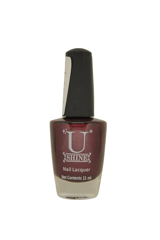 U Shine Cabarnet Category |Burgundy Glossy |11ml |No Paraben, Nail Yellowing, Chipping or Cracking & Long Wear | Vegan & FREE from Harmful Chemicals