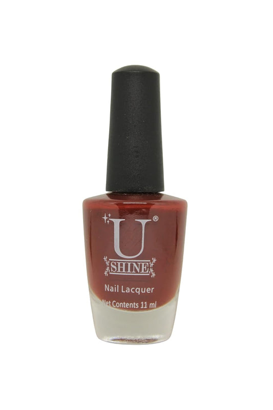 U Shine Girl loves Hershey |Brown Glossy |11ml |No Paraben, Nail Yellowing, Chipping or Cracking & Long Wear | Vegan & FREE from Harmful Chemicals
