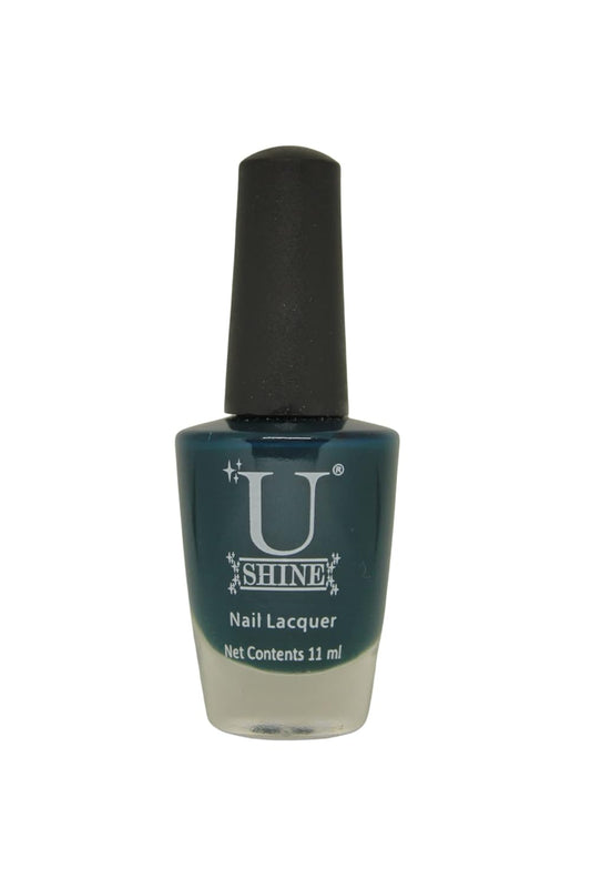 U Shine Just About U |Sea Green Glossy Rainbow |11ml |No Paraben, Nail Yellowing, Chipping or Cracking & Long Wear | Vegan & FREE from Harmful Chemicals