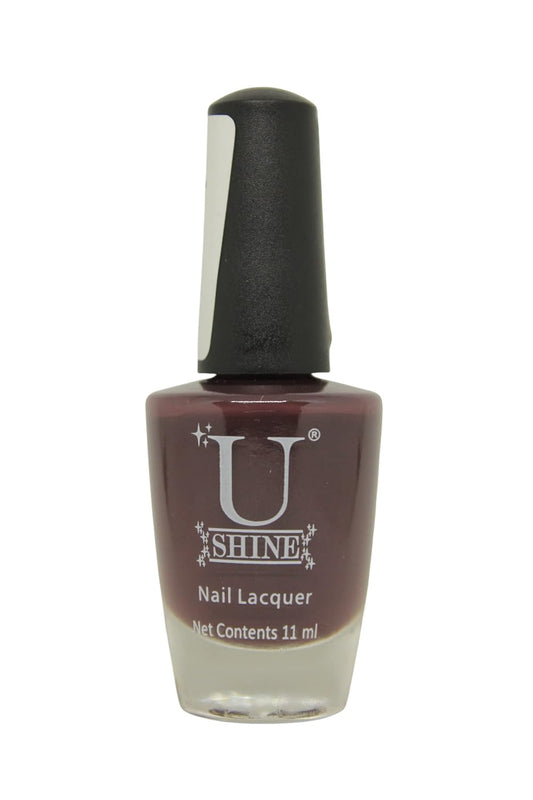 U Shine Pat Blood|Aubergine Crème|Glossy|11ml |No Paraben, Nail Yellowing, Chipping or Cracking & Long Wear | Vegan & FREE from Harmful Chemicals
