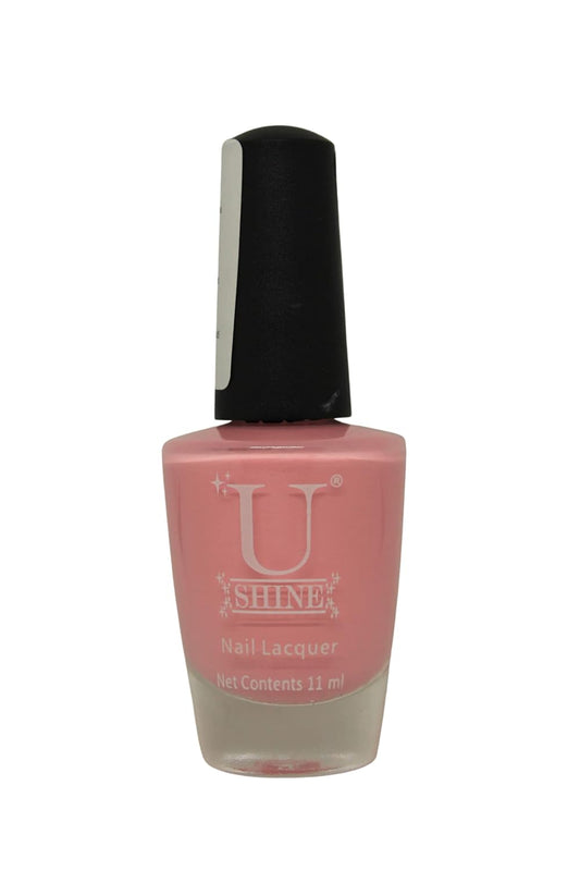 U Shine Strawberry Shake|Champagne Pink|French|11ml |No Paraben, Nail Yellowing, Chipping or Cracking & Long Wear | Vegan & FREE from Harmful Chemicals