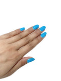 U Shine Maro na Pichkari|Sky Blue|Neon|11ml |No Paraben, Nail Yellowing, Chipping or Cracking & Long Wear | Vegan & FREE from Harmful Chemicals