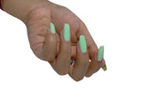 U Shine Gingham Green|Sea Green|Pastel|11ml |No Paraben, Nail Yellowing, Chipping or Cracking & Long Wear | Vegan & FREE from Harmful Chemicals