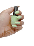 U Shine Finty Minty|Lime Green|Pastel|11ml |No Paraben, Nail Yellowing, Chipping or Cracking & Long Wear | Vegan & FREE from Harmful Chemicals