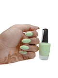 U Shine Finty Minty|Lime Green|Pastel|11ml |No Paraben, Nail Yellowing, Chipping or Cracking & Long Wear | Vegan & FREE from Harmful Chemicals