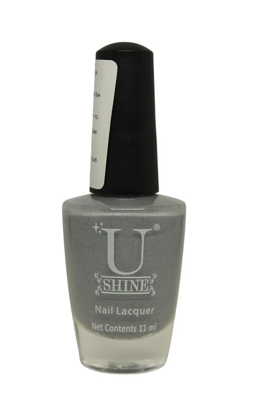 U Shine Gathering Up|Wool Grey|Shimmer|11ml |No Paraben, Nail Yellowing, Chipping or Cracking & Long Wear | Vegan & FREE from Harmful Chemicals