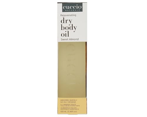 Cuccio Naturale Hydrating Dry Body Oil- Renewing Scented Body Oil-Moisturizing Therapy For Dry Skin Repair- Paraben Free, All Natural Ingredients- 100ml (Sweet Almond)