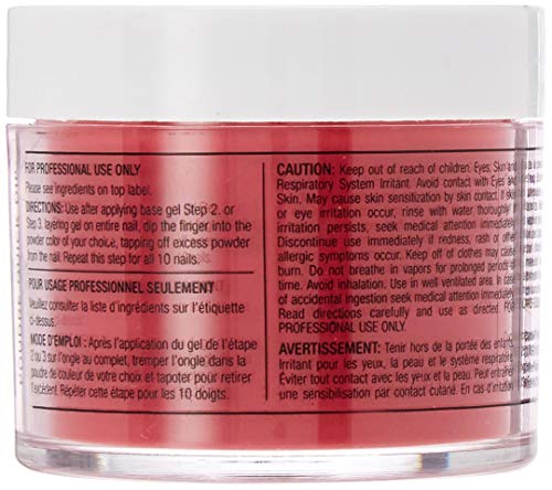Strawberry Red: Cuccio Pro Dipping Powder, Strawberry Red, 1.6 Ounce