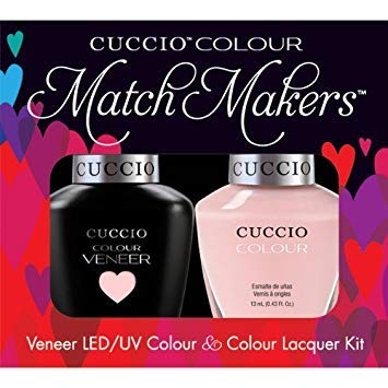Cuccio Matchmaker - Colour Nail Lacquer & Veneer Gel Polish - Bali Bliss - For Manicures & Pedicures, Full Coverage - Long Lasting, High Shine - Cruelty, Formaldehyde & Toluene Free - 2 pc