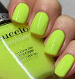 Cuccio Dancing in the Dark | Neon Nail Polish | 13ml | Long Lasting, Glossy, Vegan | Paraben Free | No Yellowing | FREE from Harmful Chemicals