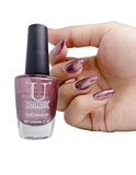 U Shine Dusty Shimmer |Burgundy & Brown Shimmer Shimmer |11ml |No Paraben, Nail Yellowing, Chipping, Cracking & Long Wear | Vegan & FREE from Harmful Chemicals