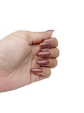 U Shine Paint City Brunette |Brown With Rose Gold Shimmer |11ml |No Paraben, Nail Yellowing, Chipping, Cracking & Long Wear | Vegan & FREE from Harmful Chemicals