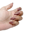 U Shine Paint City Brunette |Brown With Rose Gold Shimmer |11ml |No Paraben, Nail Yellowing, Chipping, Cracking & Long Wear | Vegan & FREE from Harmful Chemicals