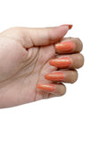 U Shine Deep Pink Shimmer |Salmon Pink With Gold Shimmer Shimmer |11ml |No Paraben, Nail Yellowing, Chipping, Cracking & Long Wear | Vegan & FREE from Harmful Chemicals