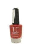 U Shine Kiss 4 U|Dark Red|Glossy|11ml |No Paraben, Nail Yellowing, Chipping or Cracking & Long Wear | Vegan & FREE from Harmful Chemicals