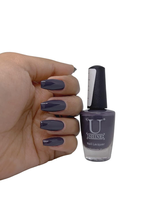 U Shine Beweitched|Dark Dusty Purple|Crème|11ml |No Paraben, Nail Yellowing, Chipping or Cracking & Long Wear | Vegan & FREE from Harmful Chemicals