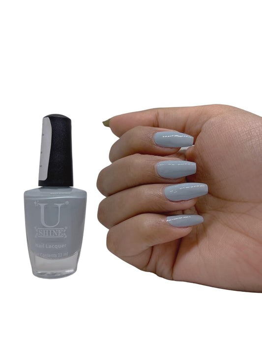 U Shine Romanian Love|Tranquil Cool Blue|Crème|11ml |No Paraben, Nail Yellowing, Chipping or Cracking & Long Wear | Vegan & FREE from Harmful Chemicals