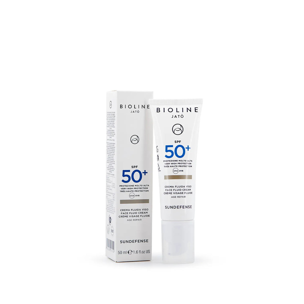 SUNDEFENSE - SPF 50+ VERY HIGH PROTECTION FACE FLUID CREAM AGE REPAIR - 50 ml